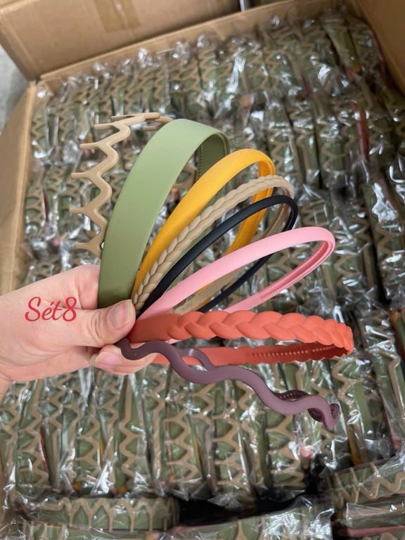 Sét bờm cài tóc style Hàn đỉnh của chóp,