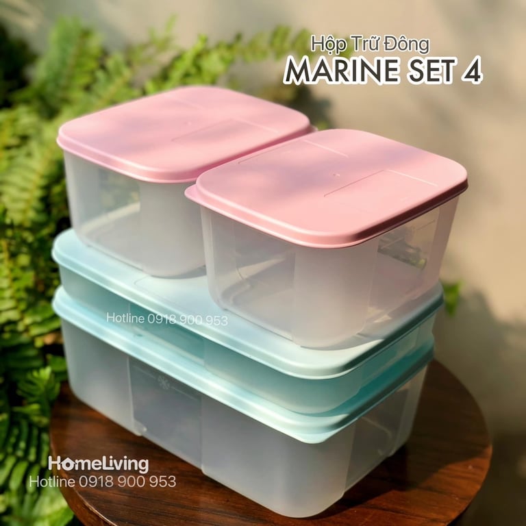 Bộ hộp trữ mát và trữ đông set 7