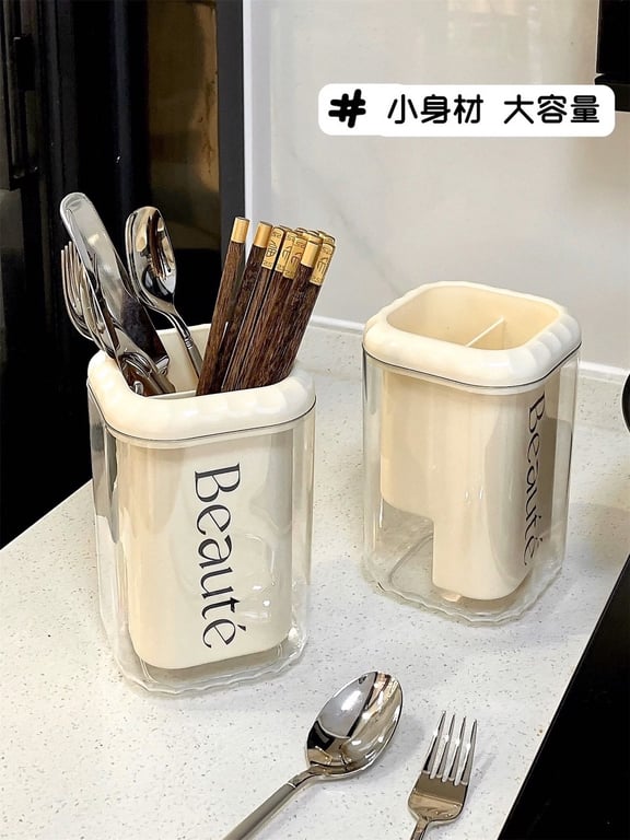 Ống Đựng Đũa Thìa Có Lỗ Thoát Nước