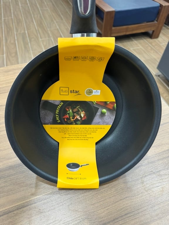 CHẢO FIVE STAR CHỐNG DÍNH 24cm SÂU LÒNG DÒNG INOX 304
