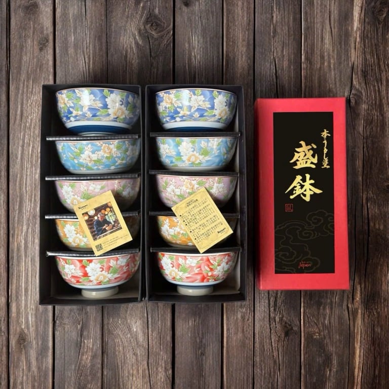 SET 5 BÁT ĂN CƠM NEZUMI JAPAN