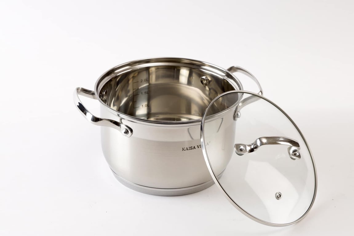 Bộ nồi  inox kaisa villa KV - 6666 inox 6 món 12 chi tiết