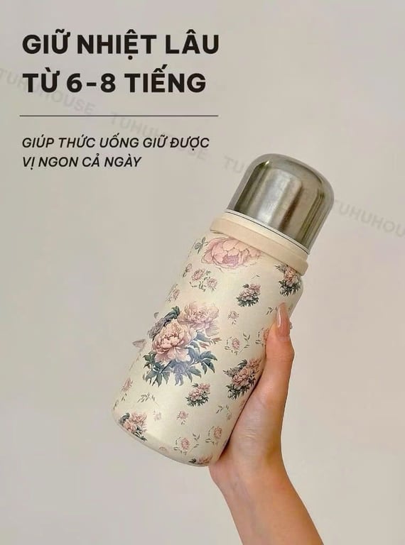 BÌNH GIỮ NHIỆT HOA NHÍ 600ML