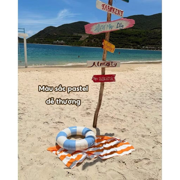 Thảm picnic, đi biển cam sọc
