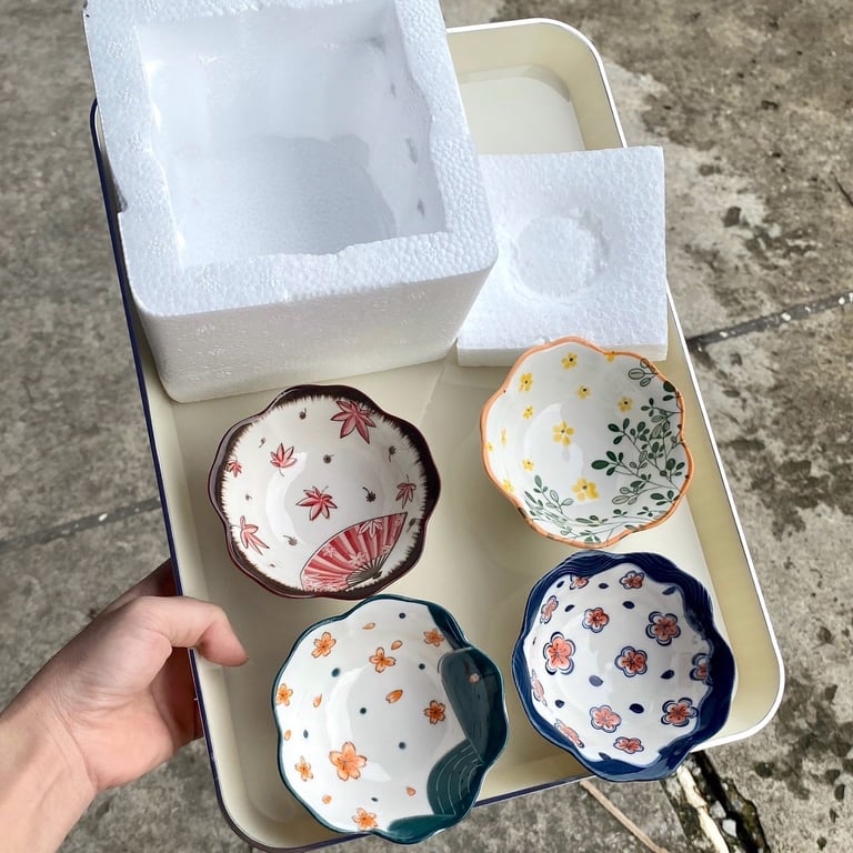 COMBO 4 BÁT SỨ ĐỰNG NƯỚC CHẤM 😋