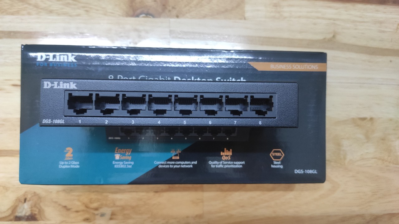 Thiết Bị Chia Mạng Dlink DGS-108GL (8 Port/ (10/ 100/ 1000Mbps))