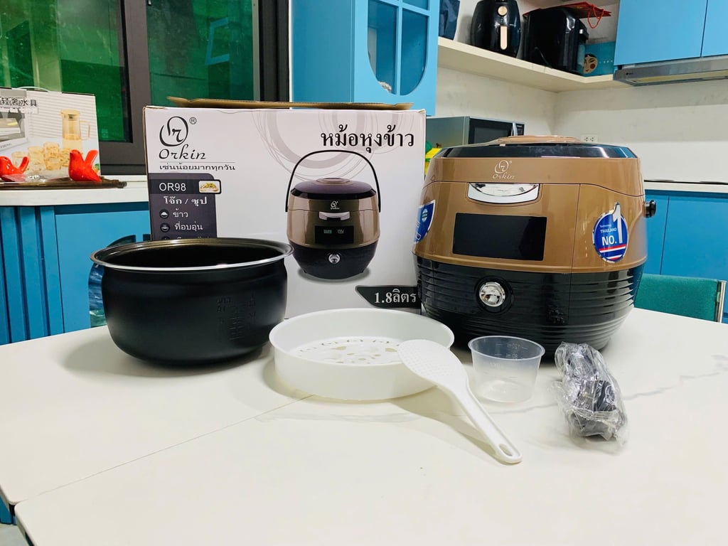 NỒI CƠM ORKIN QUAI XÁCH, THƯƠNG HIỆU CAO CẤP THÁI LAN- OR98  1.8L