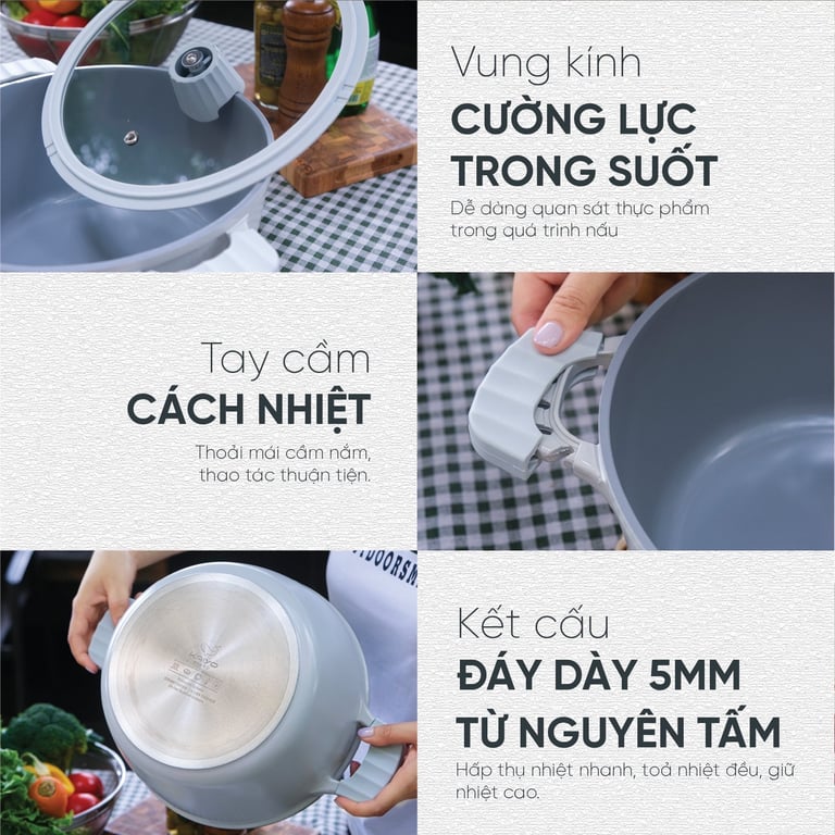 Bộ sưu tập nồi chảo đúc Ocean Waves nhà Kaiyo