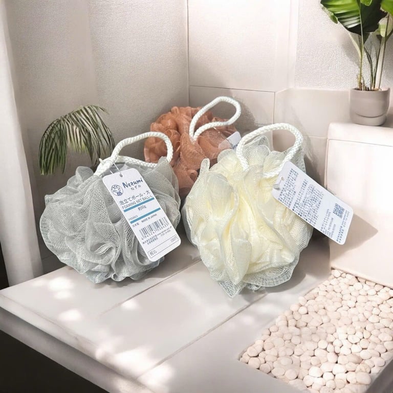 Bông tắm Massage Bath & Body Nezumi Nhật Bản