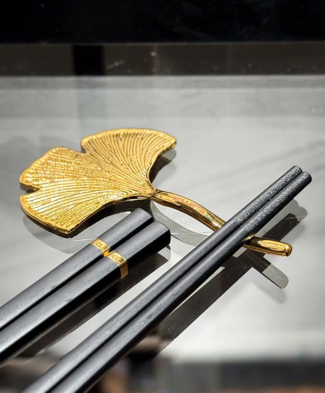 Bộ đũa & gác đũa lá Ngân Hạnh cao cấp – thương hiệu KELLER