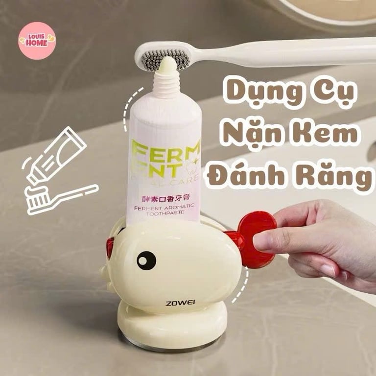 BỘ NẶN KEM ĐÁNH RĂNG HÌNH CÁ VOI