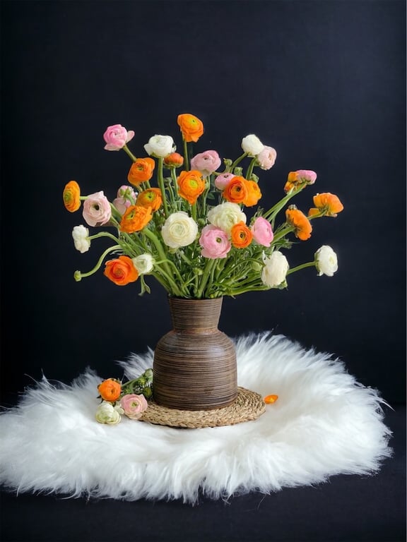 Lọ hoa dáng búp bê gốm Bát Tràng