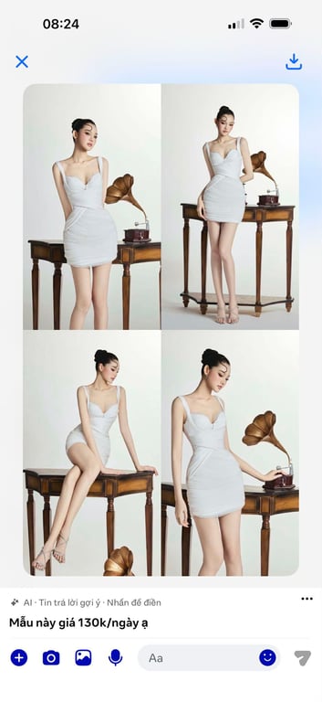 Váy body cúp ngực trắng - DT242