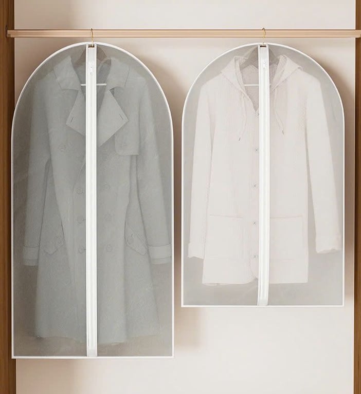 SET 5 TÚI ĐỰNG QUẦN ÁO CHẤT LIỆU PEVA CAO CẤP GHA504