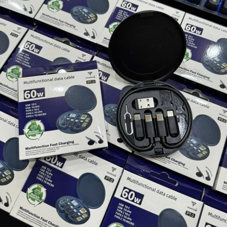 CÁP SẠC NHANH 6IN1 PHANTOM – MODEL PT-3