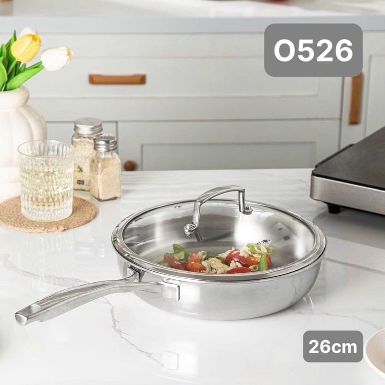 CHẢO THÀNH CAO NẮP VUNG KÍNH OYATTON O526/O528