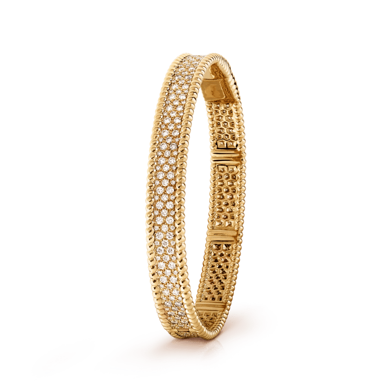 Perlée diamonds bracelet, 3 rows, medium model