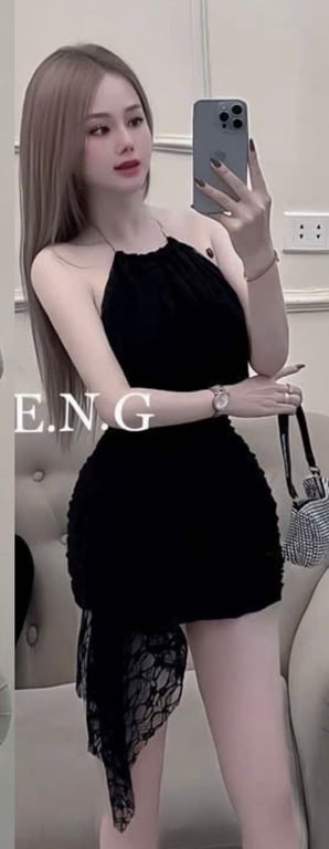 Váy body yếm dây lưới