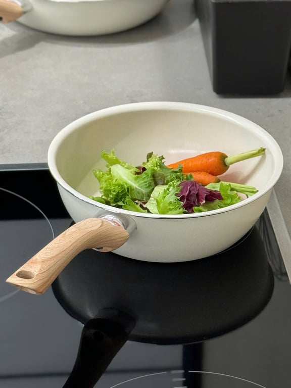 Chảo chống dính ceramic Kakusee Nhật Bản size 20 sâu-22 cạn