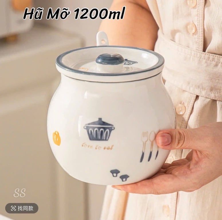 Liễn đựng mỡ 880ml và 1200ml