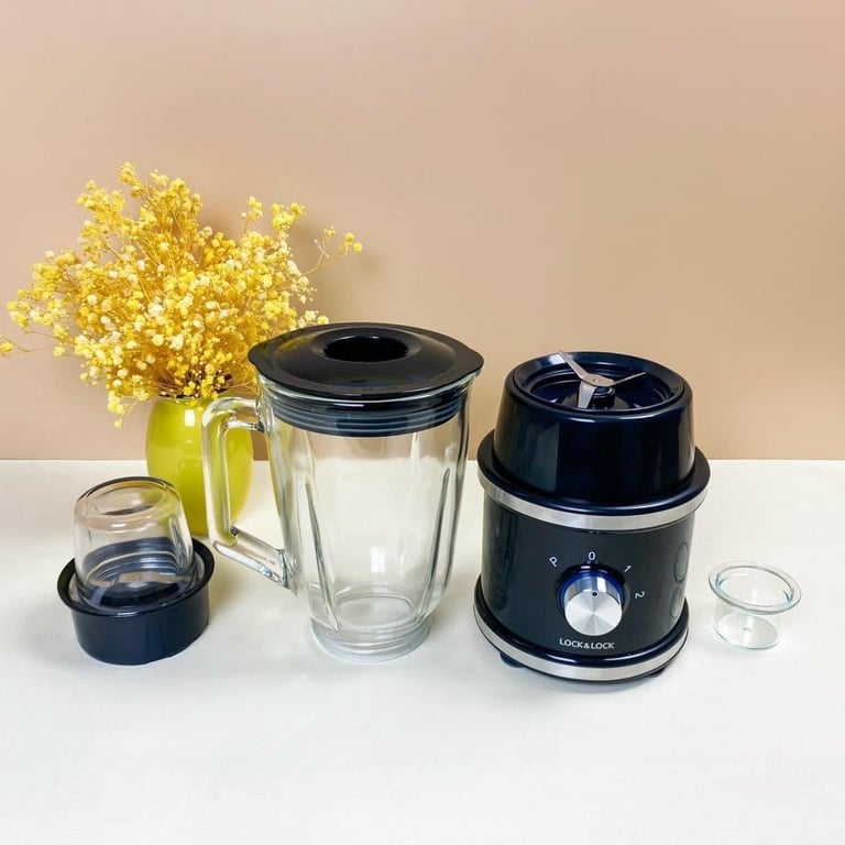 MÁY XAY SINH TỐ bằng thuỷ tinh HIGHT SPEED BLENDER 1.5L EJM376BLK LOCK&LOCK