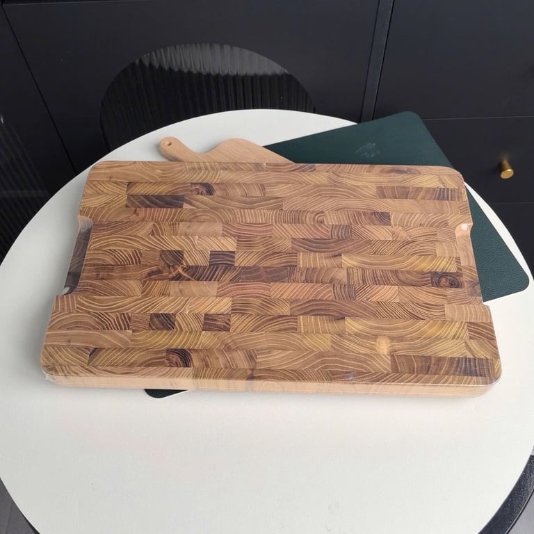 Thớt gỗ TEAK size đại Chockmen 43cm