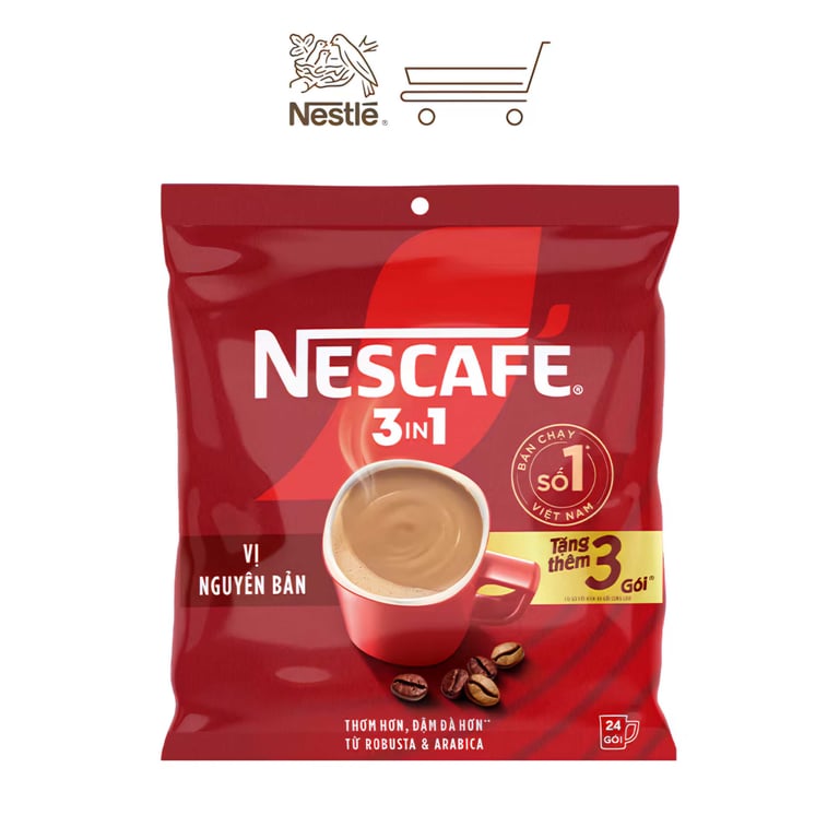 Nescafe 3in1 _ túi 384g(24 gói * 16g)