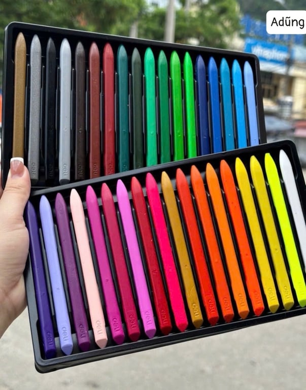 HỘP BÚT SÁP MÀU HỮU CƠ 36 MÀU HÃNG DELI 🌈