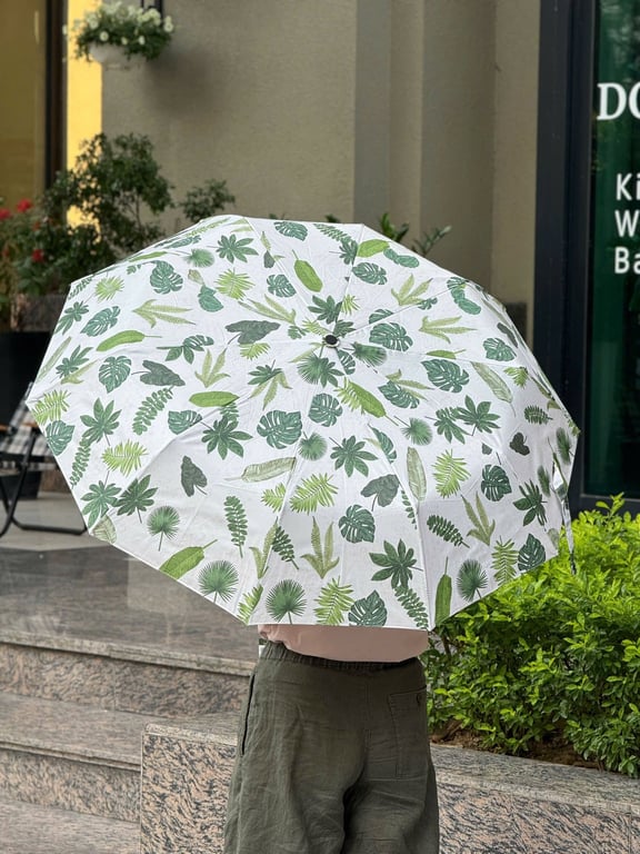 Ô siêu nhẹ gấp gọn có móc treo, ô  tự động 2 chiều 10 nan kaiyo