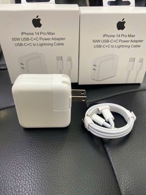 Bộ sạc nhanh 50w 14 Pro Max hàng 3 chi tiết made in U.S.A