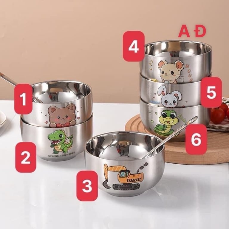 Bát inox 304 cho bé