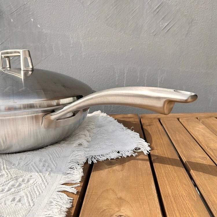 Chảo sâu lòng nắp inox Chockmen 32cm - CKM229