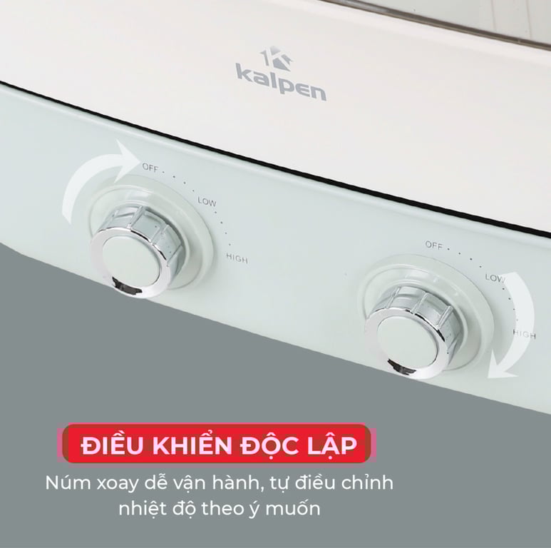 BẾP LẨU - NƯỚNG 2 NGĂN ĐA NĂNG KALPEN 6.5L PP66