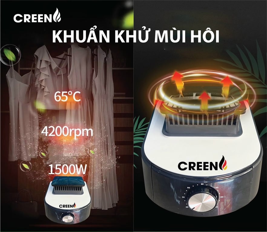 Tủ Sấy Quần Áo Creen CR-TS 160 size to công suất lớn.