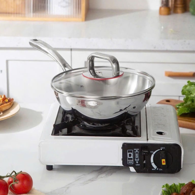 Chảo xào sâu lòng nắp kính Oyatton 24cm - OYT178