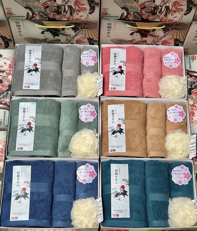 Bộ Khăn Tắm, Khăn Mặt Cao Cấp từ Nezumi Nhật Bản