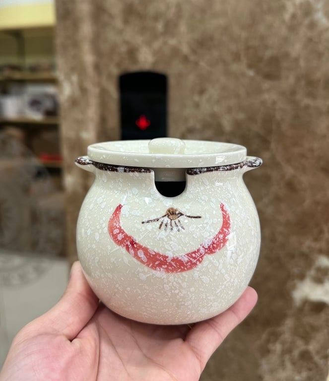 Hũ sành đựng mỡ 700ml