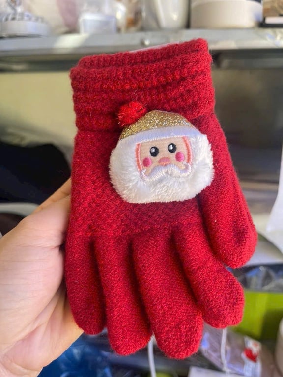 Set 2 đôi GĂNG TAY LEN NOEL cho bé từ 6 đến 15 tuổi