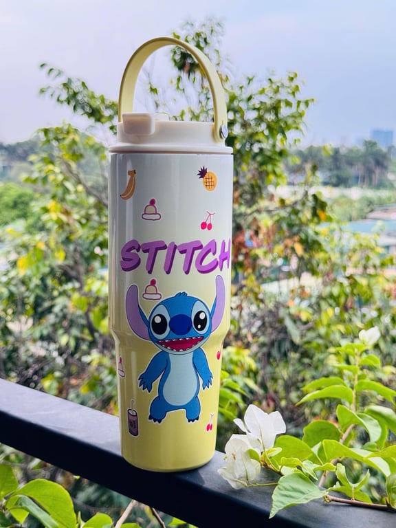 BÌNH GIỮ NHIỆT LABUBU, STITCH, HOẠT HÌNH 900ml
