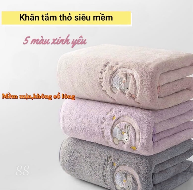 Khăn tắm Thỏ 70*140cm