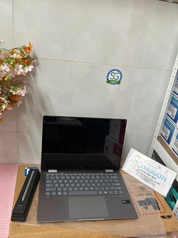 Laptop HP Envy X360 14-fc0094TU - A19C4PA -(Ultra5 125U/16GB RAM/512GB SSD/14 2.8K Cảm ứng/Bút/Win11/Bạc)
