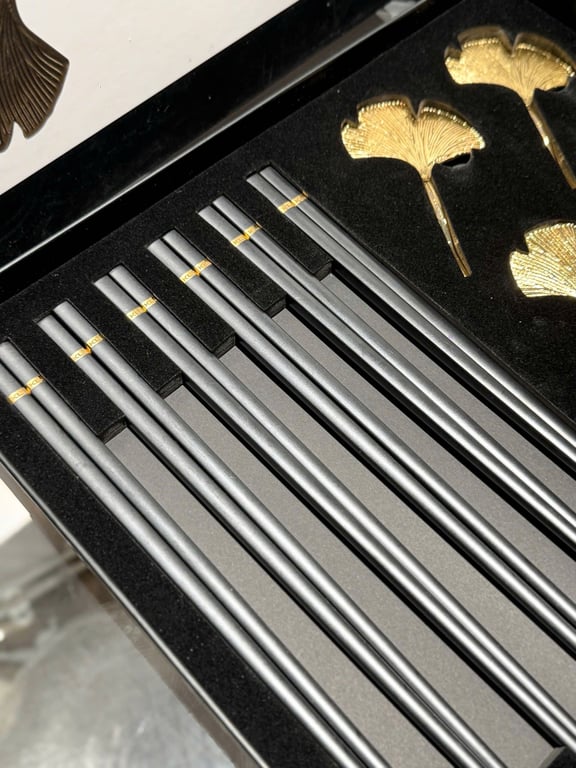 Bộ đũa & gác đũa lá Ngân Hạnh cao cấp – thương hiệu KELLER