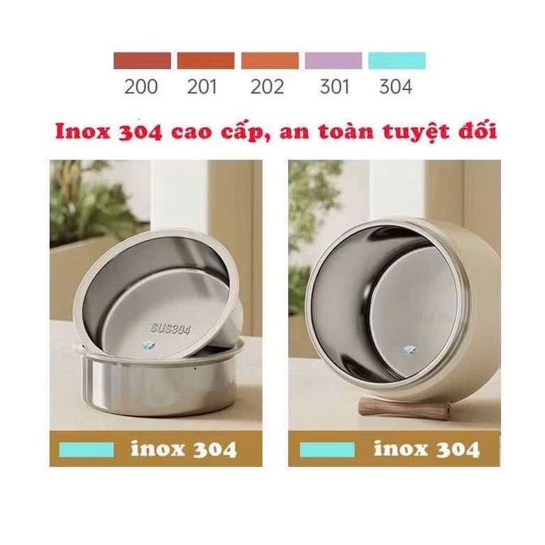 HỘP CƠM GIỮ NHIỆT INOX 304 CAO CẤP