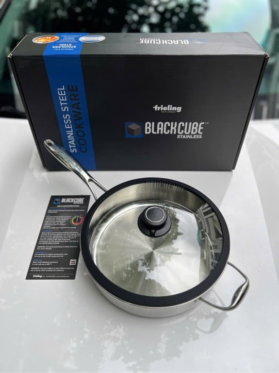 CHẢO INOX 3 LỚP ĐÁY LIỀN THÀNH CAO KIMS COOK 28CM