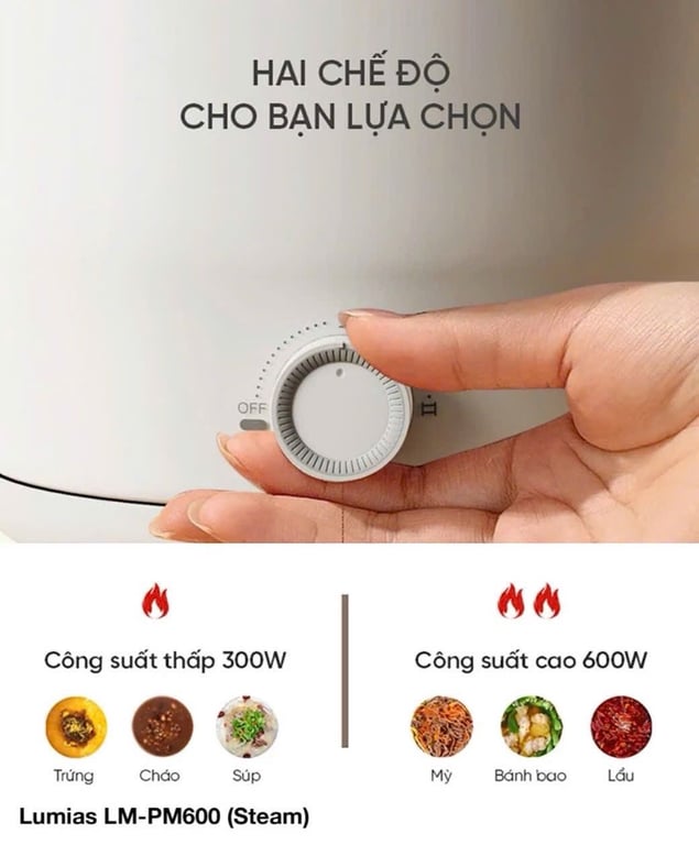 PM600 - Nồi điện đa năng Lumias 1.8L