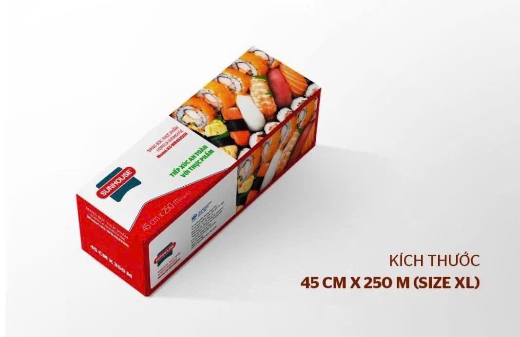 MÀNG BỌC THỰC PHẨM SUNHOUSE KS-WR45250H 250m