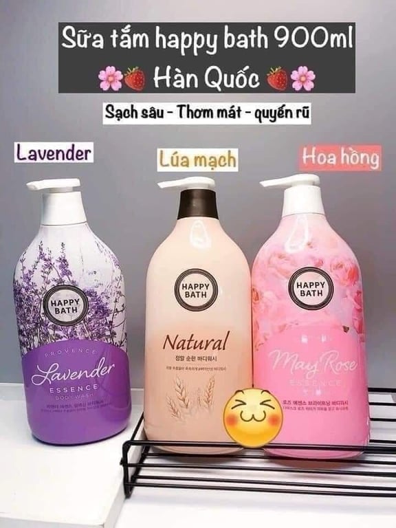SỮA TẮM NƯỚC HOA ON THE BODY & SỮA TẮM HAPPY BATH HÀN QUỐC
