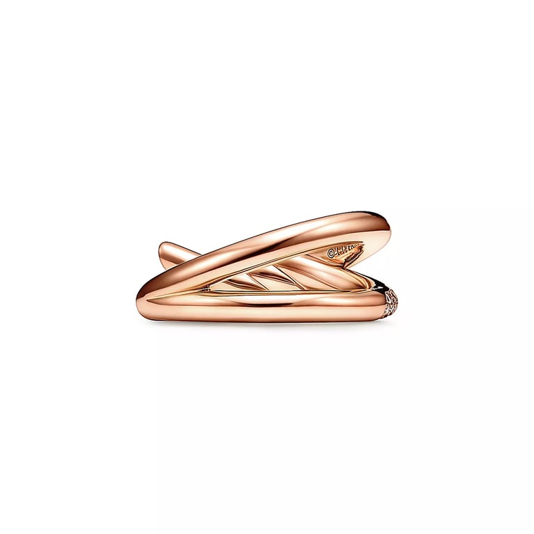 Tiffany Knot Double Row Ring