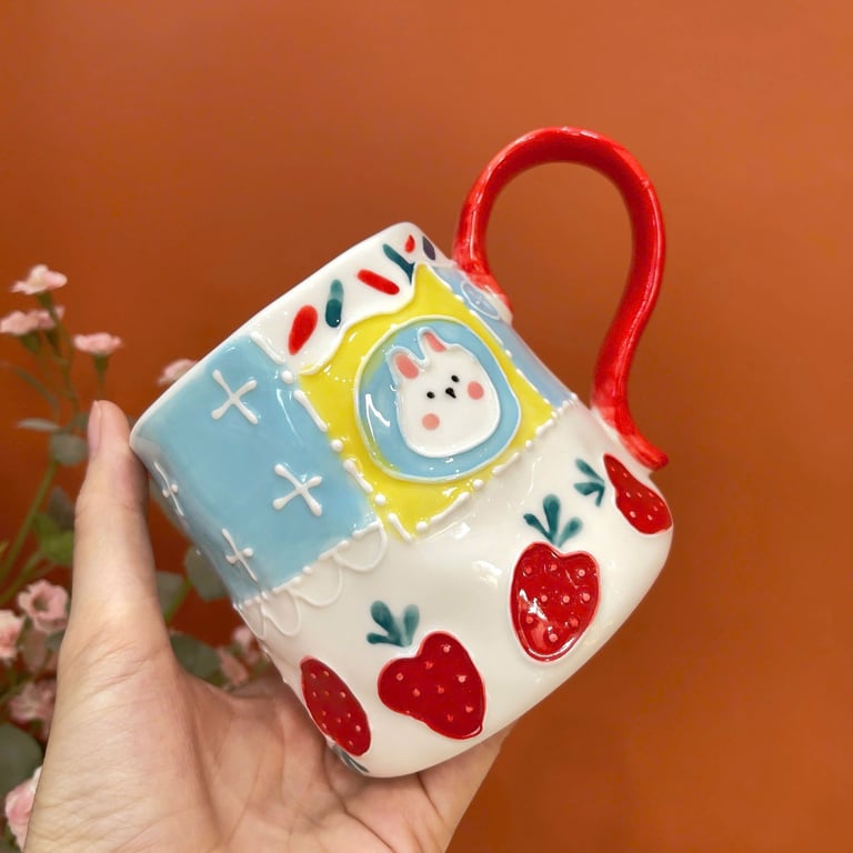 Cốc sứ vẽ tay JoyHome 2025