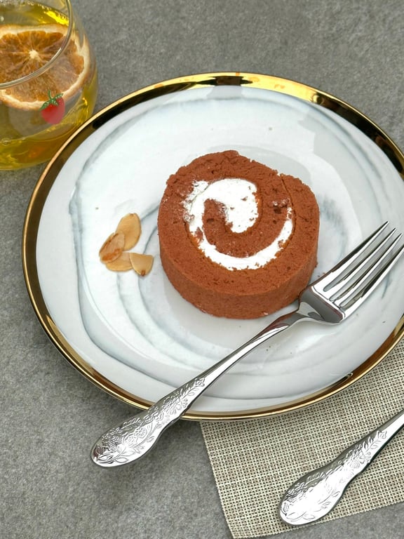 Set 5 dĩa inox in hoa cao cấp maize 18.5cm